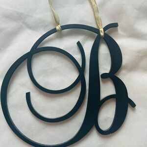 Elegant Black Monogram Wall Decor